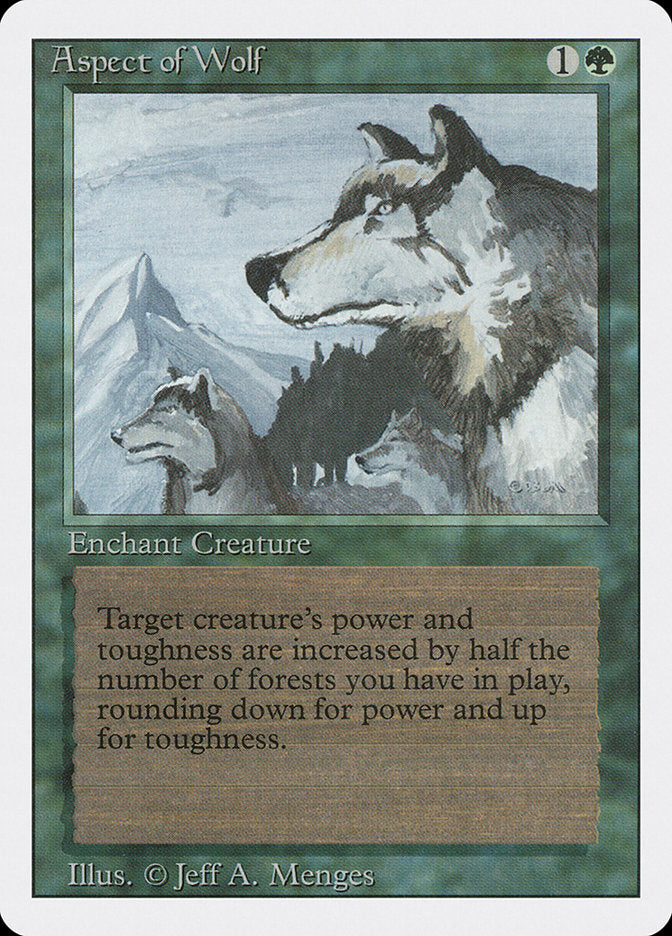 Aspect of Wolf front