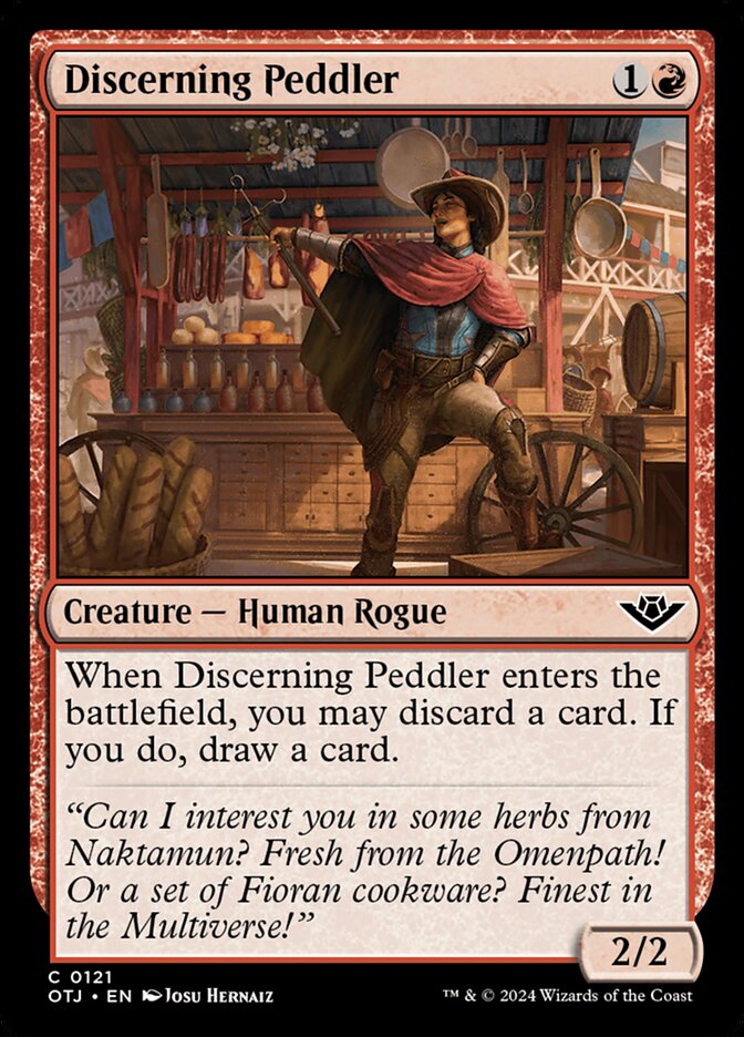 Discerning Peddler front