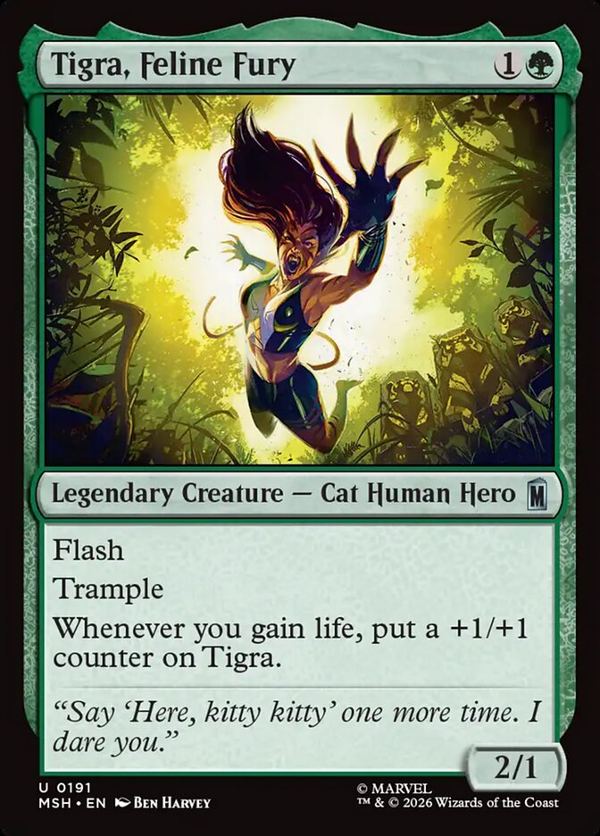 Tigra, Feline Fury front