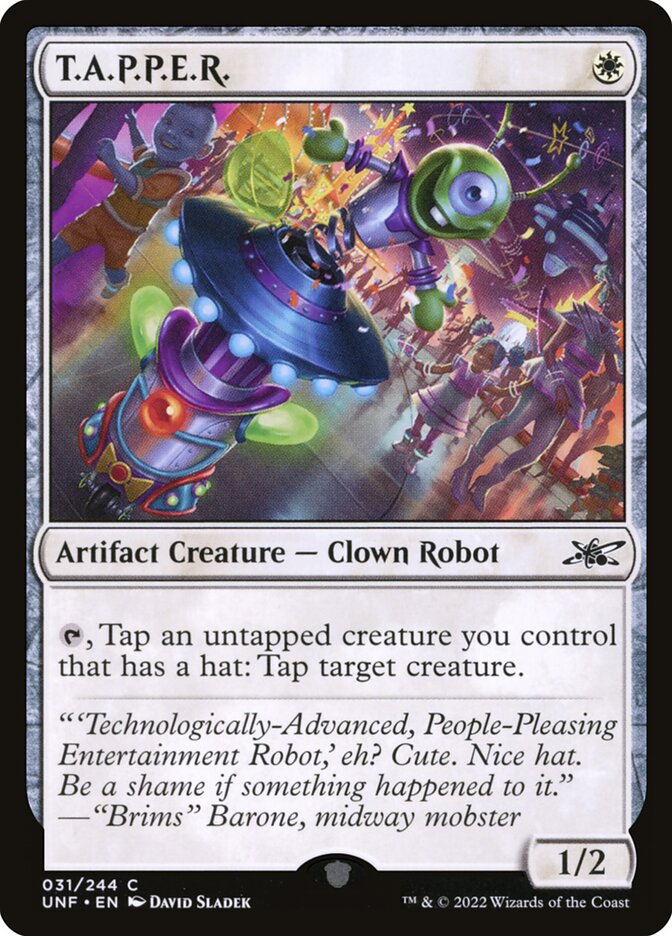 T.A.P.P.E.R. front