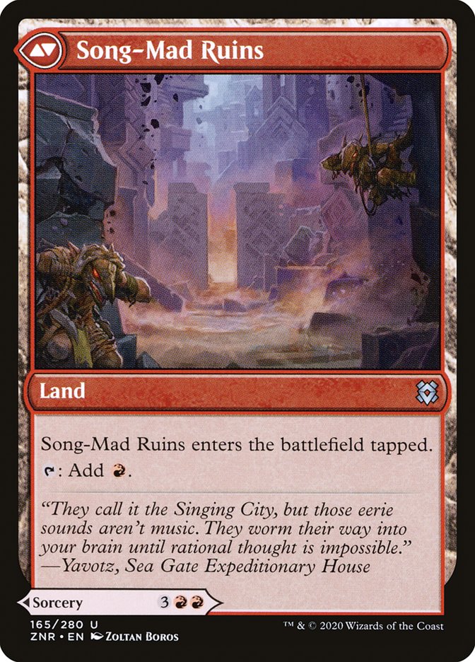 Song-Mad Treachery // Song-Mad Ruins back