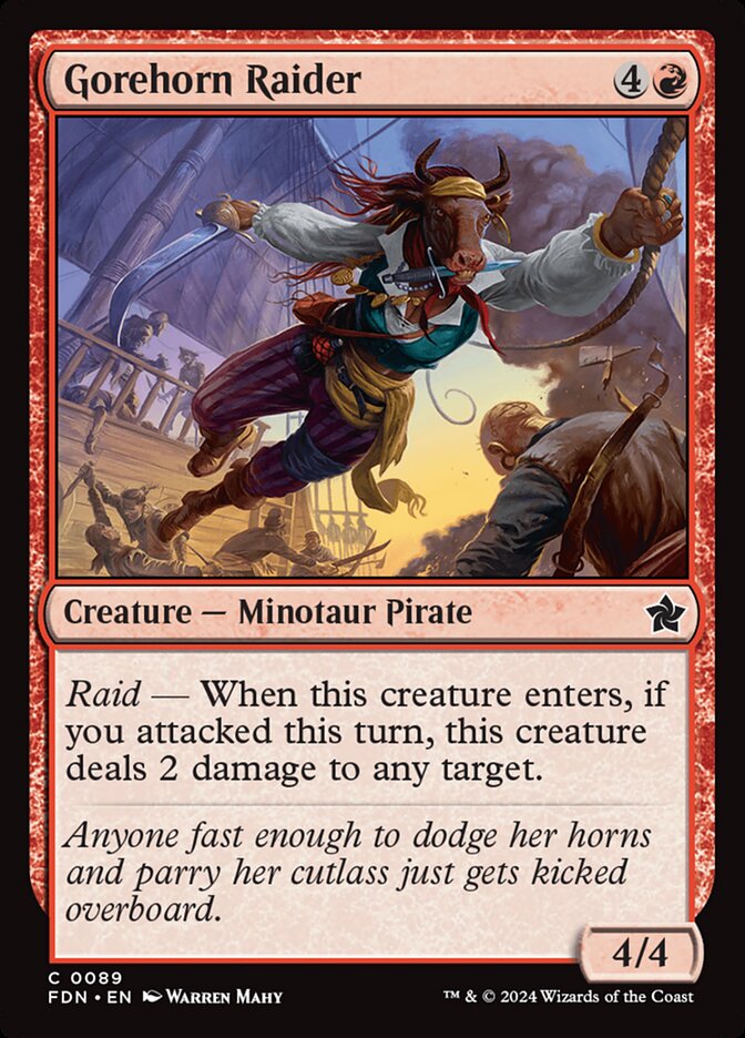 Gorehorn Raider front