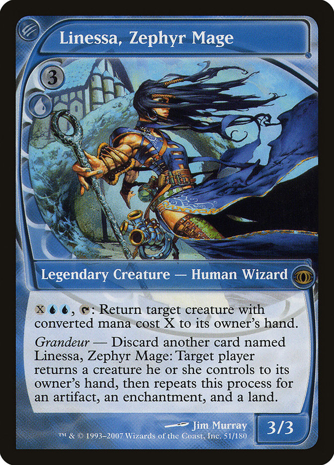 Linessa, Zephyr Mage front