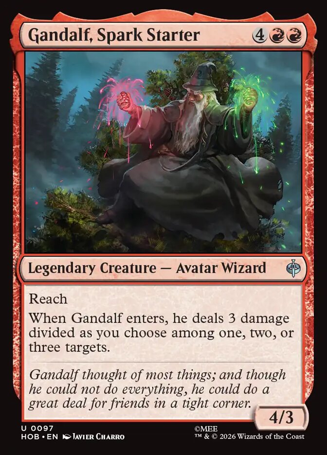 Gandalf, Spark Starter front