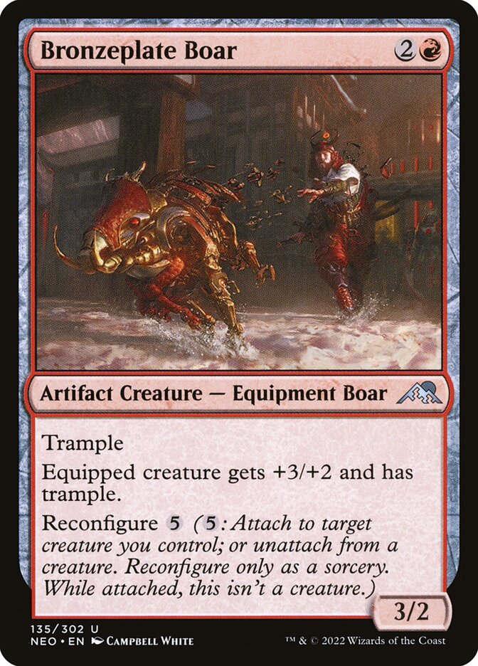 Bronzeplate Boar front