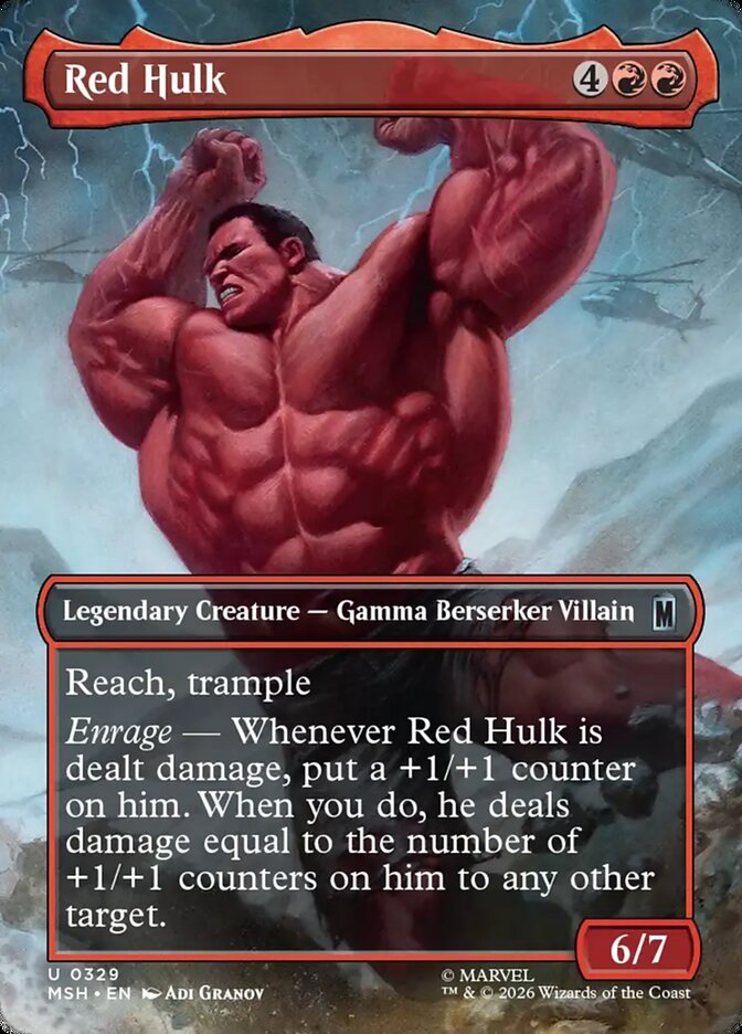 Red Hulk front