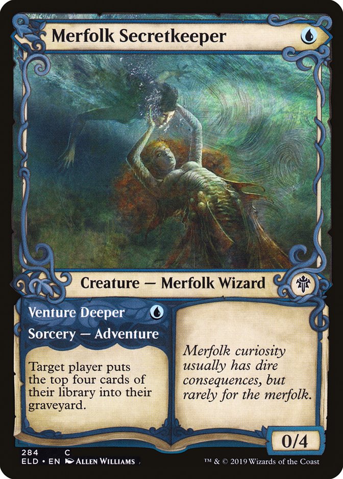 Merfolk Secretkeeper // Venture Deeper front