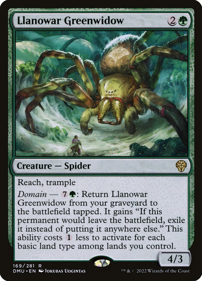 Llanowar Greenwidow front