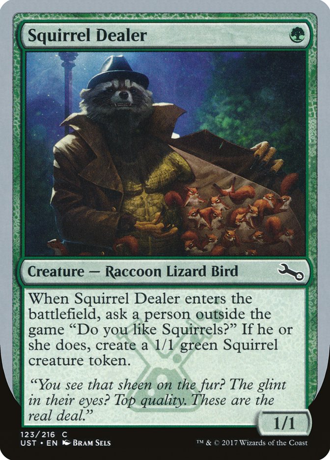 Squirrel Dealer front
