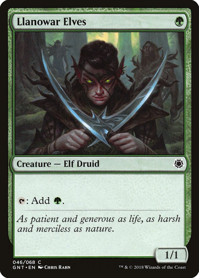 Llanowar Elves front