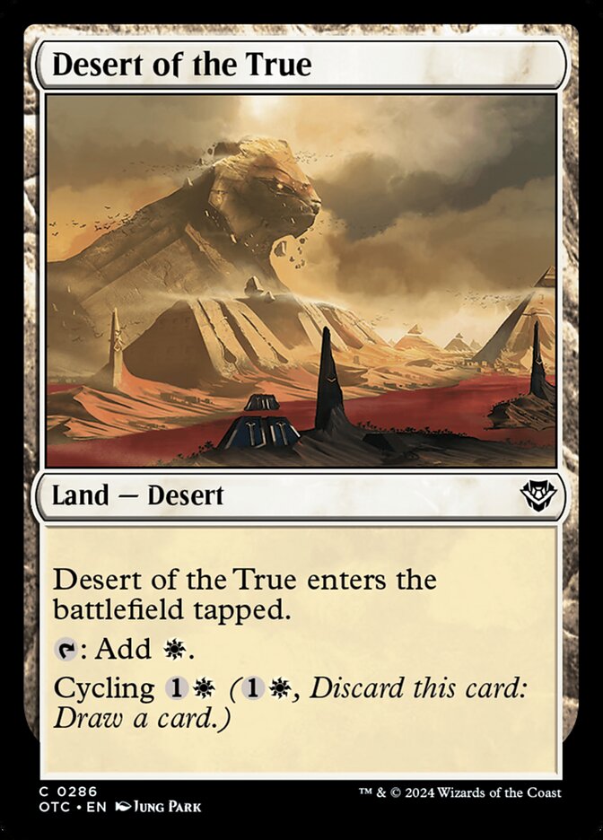 Desert of the True front