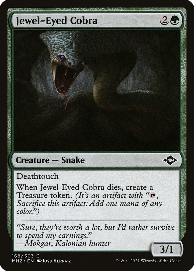 Jewel-Eyed Cobra front