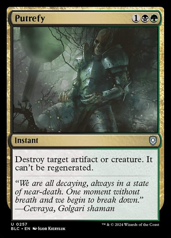 Putrefy front