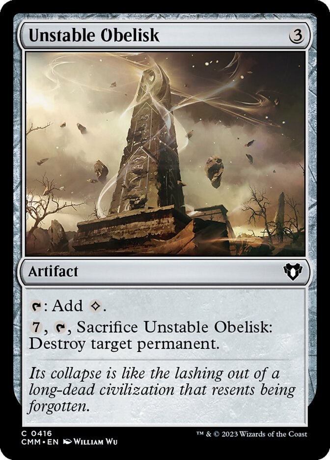 Unstable Obelisk front
