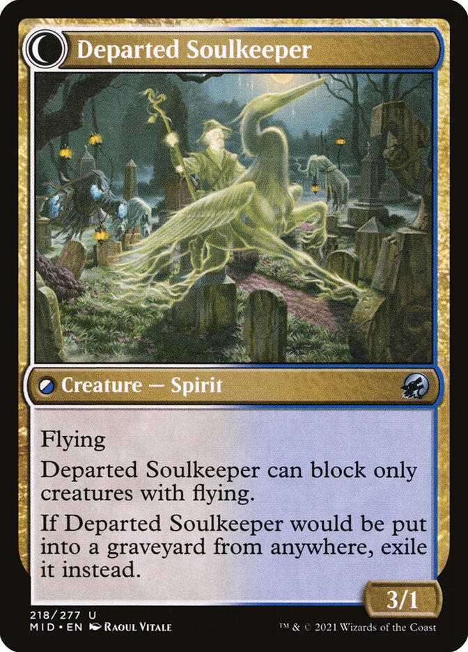 Devoted Grafkeeper // Departed Soulkeeper back