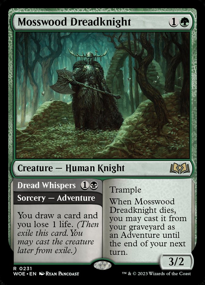 Mosswood Dreadknight // Dread Whispers back