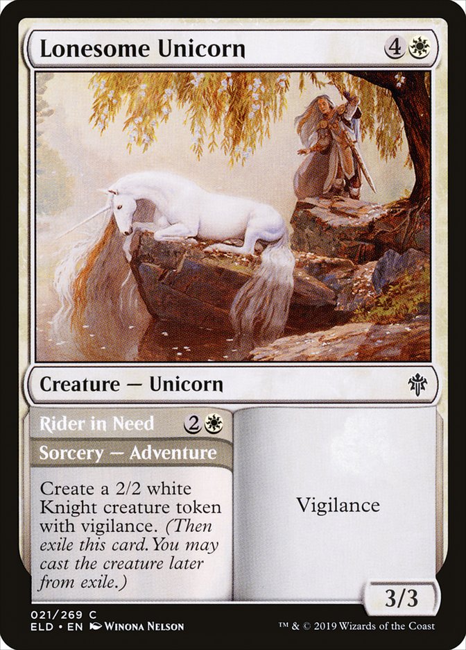 Lonesome Unicorn // Rider in Need front