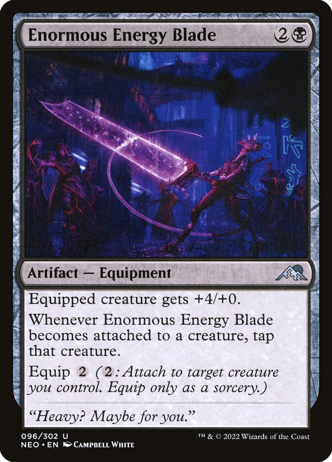 Enormous Energy Blade front