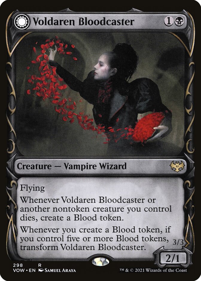 Voldaren Bloodcaster // Bloodbat Summoner front