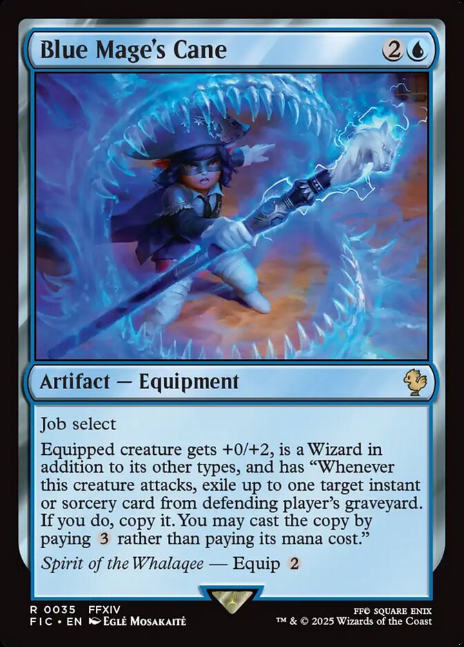 Blue Mage's Cane front