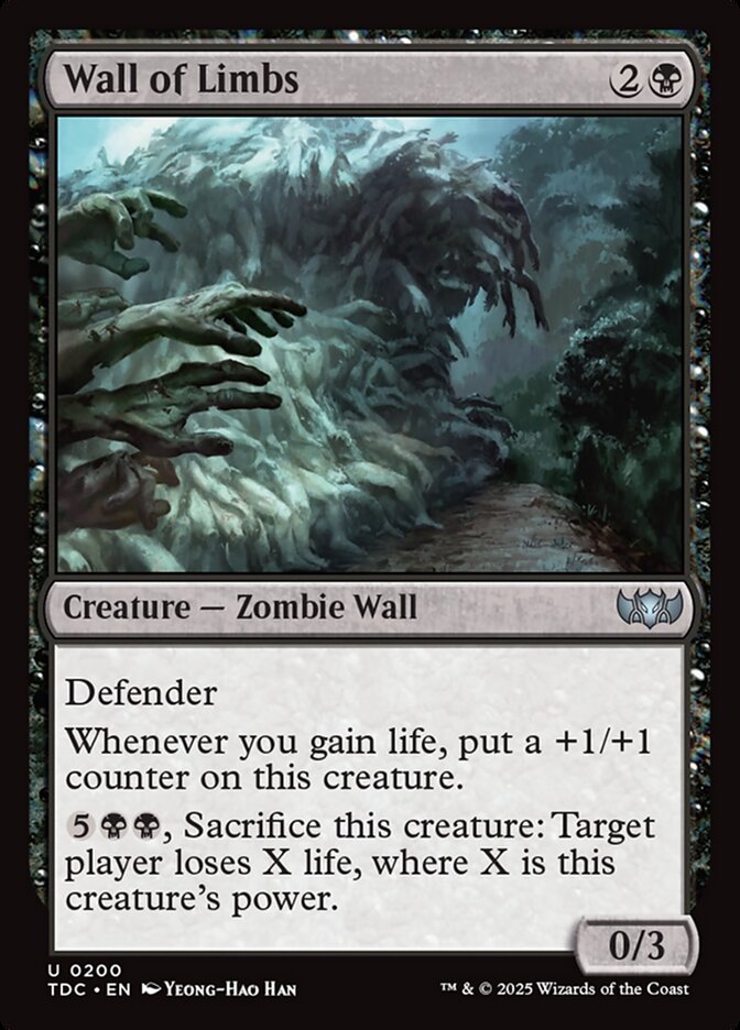 Wall of Limbs front