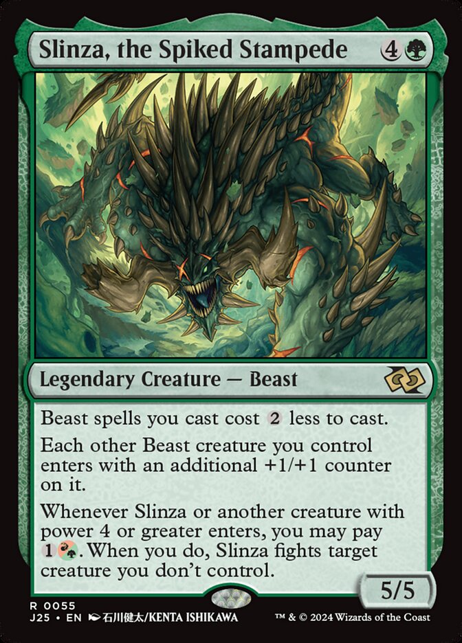 Slinza, the Spiked Stampede front