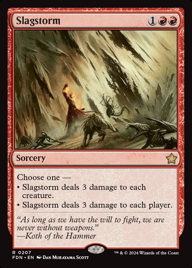 Slagstorm front