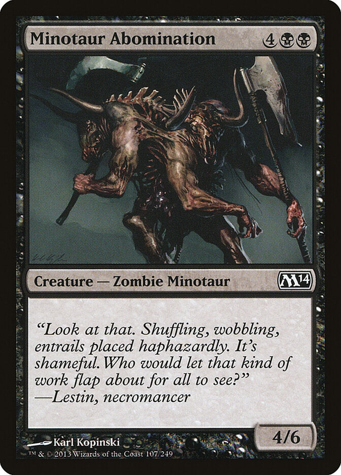Minotaur Abomination front