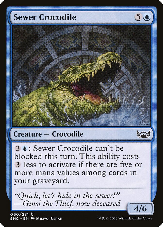 Sewer Crocodile front