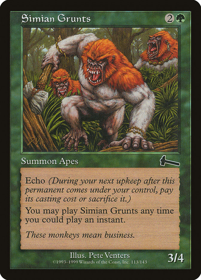 Simian Grunts front