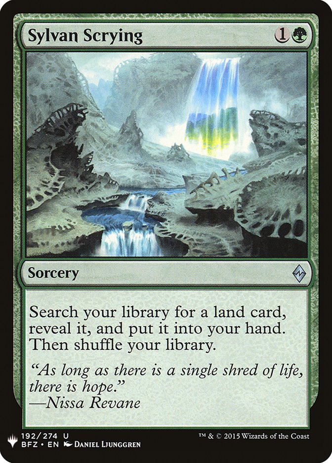Sylvan Scrying front