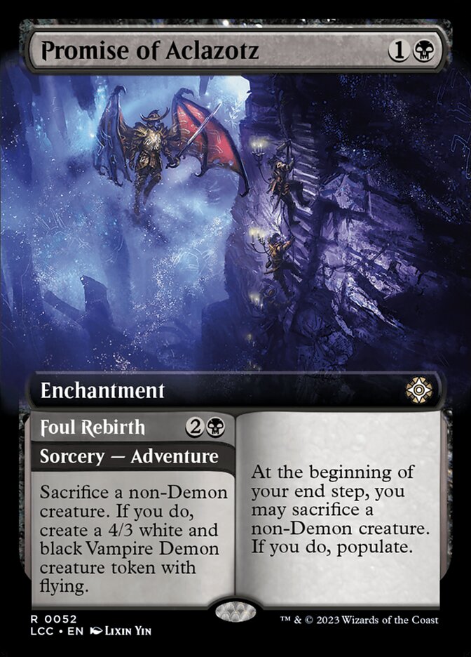 Promise of Aclazotz // Foul Rebirth back