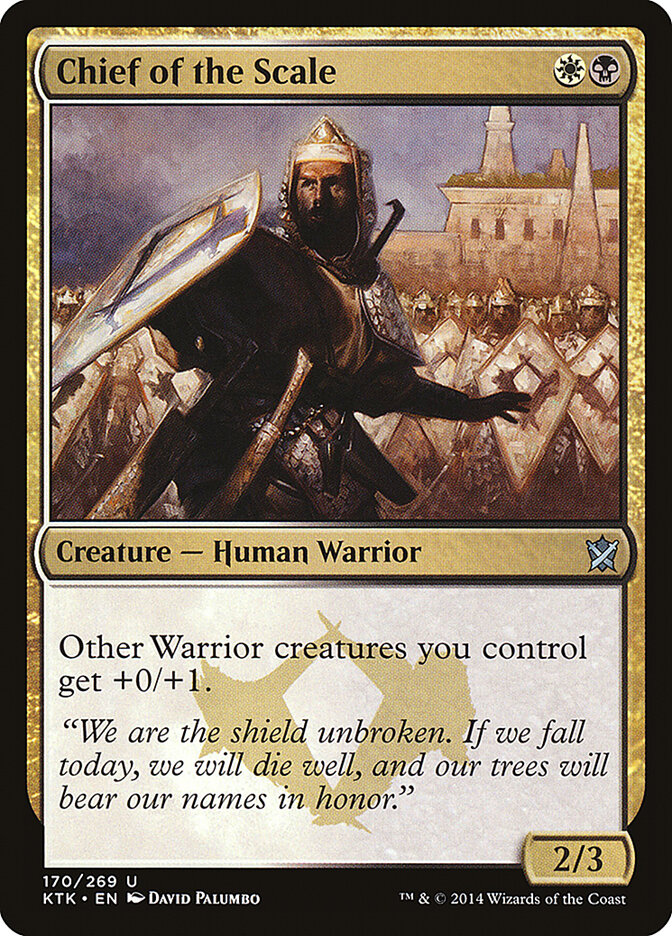 Chief of the Scale front
