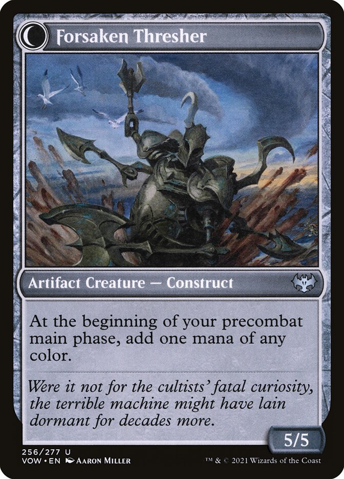 Foreboding Statue // Forsaken Thresher back