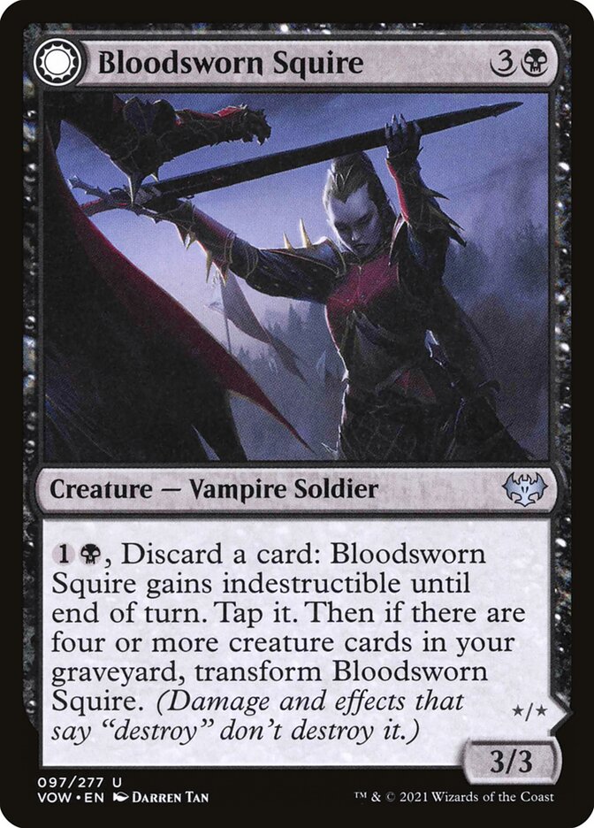 Bloodsworn Squire // Bloodsworn Knight front