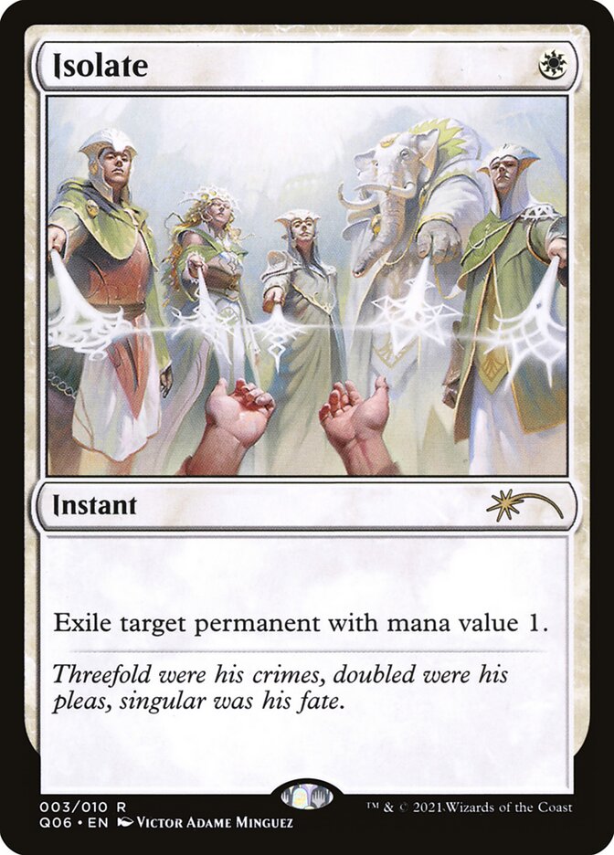 Isolate front