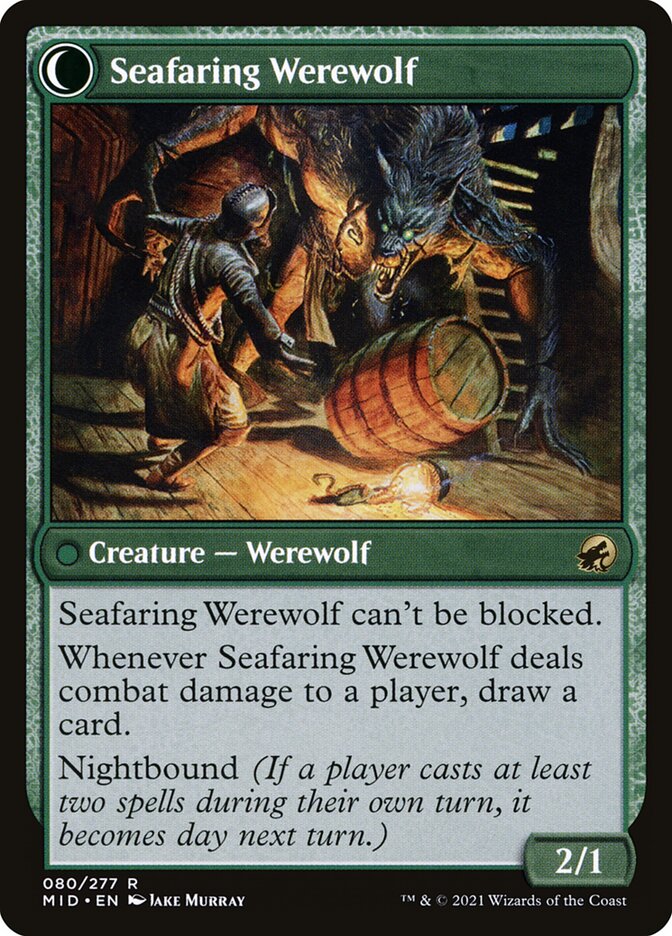 Suspicious Stowaway // Seafaring Werewolf back