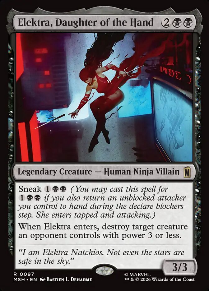 Elektra, Daughter of the Hand front