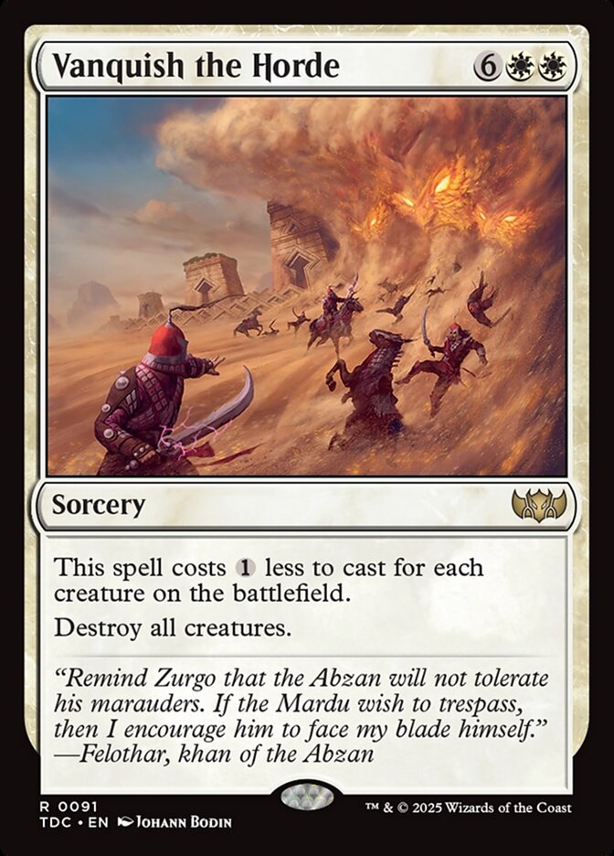 Vanquish the Horde front