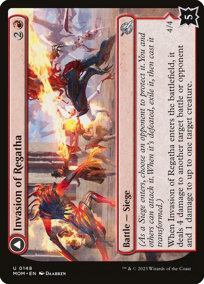 Invasion of Regatha // Disciples of the Inferno front