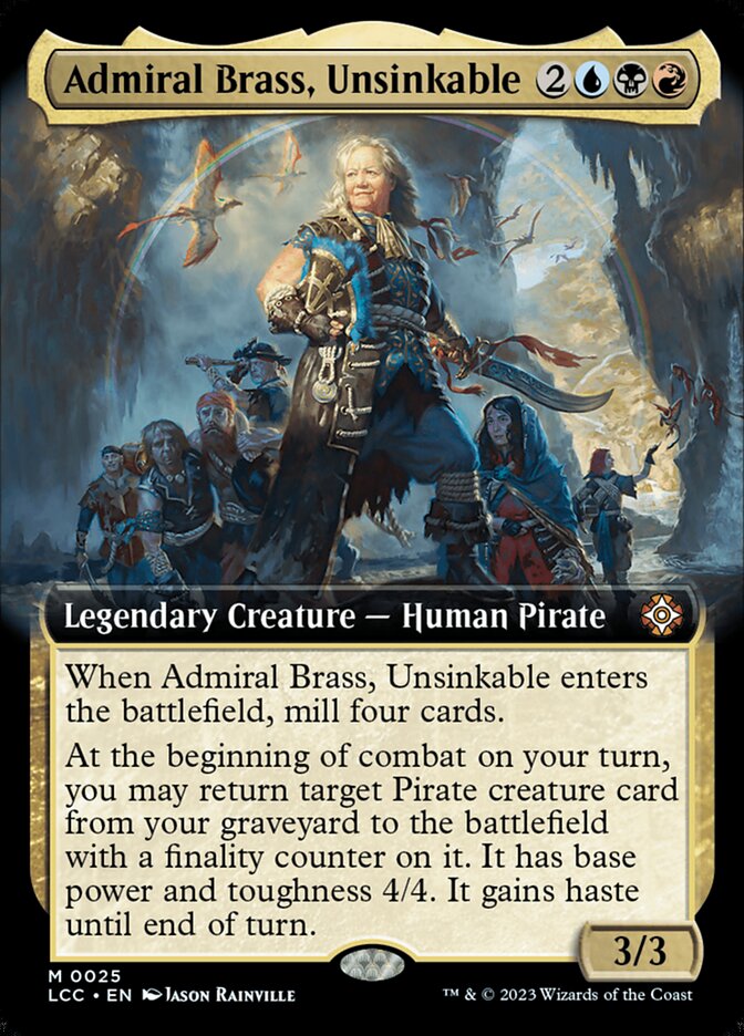 Admiral Brass, Unsinkable front
