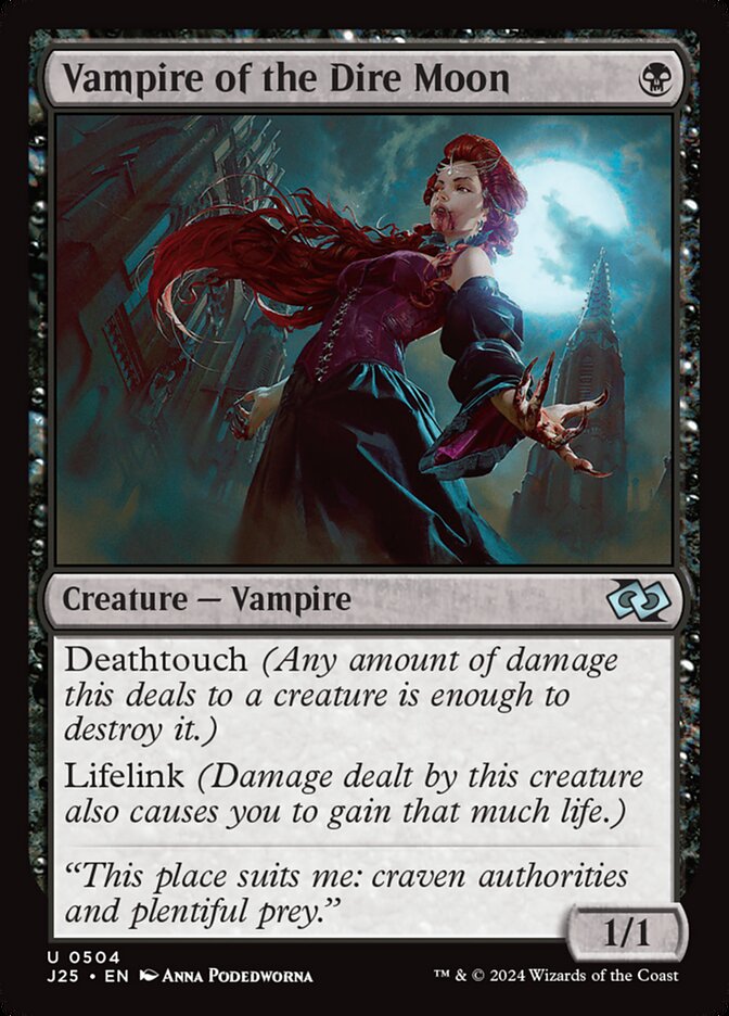Vampire of the Dire Moon front