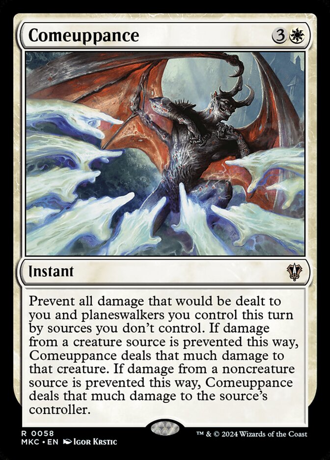 Comeuppance front
