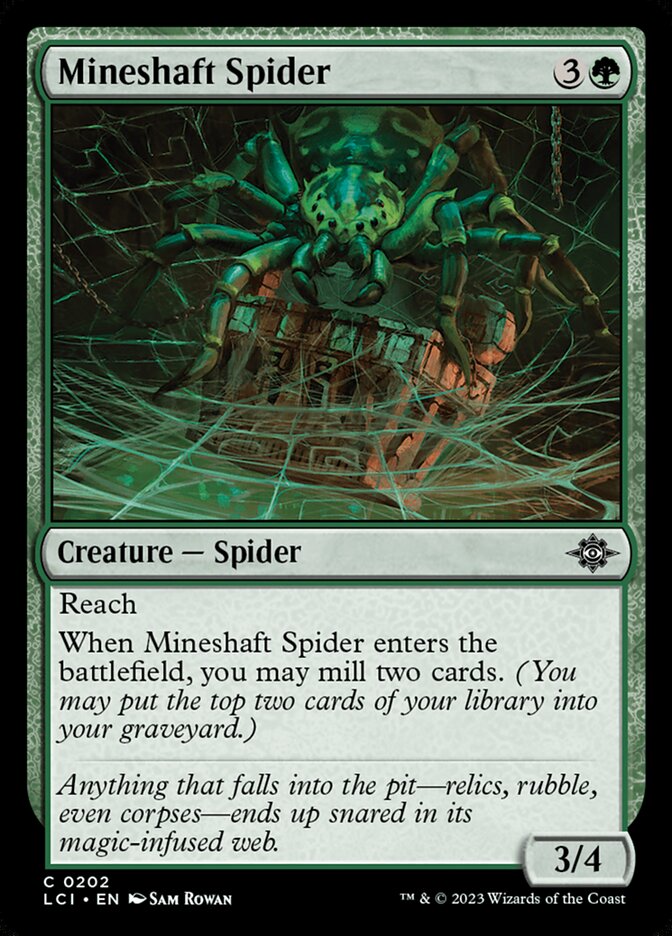 Mineshaft Spider front