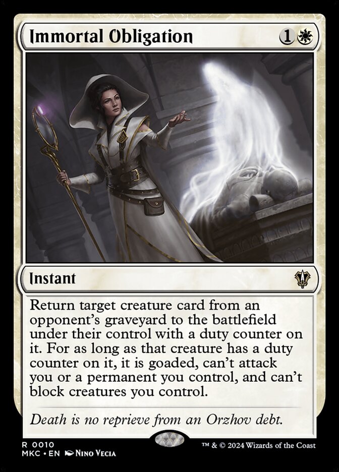 Immortal Obligation front