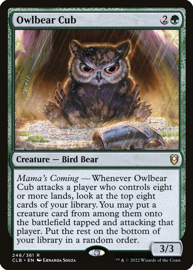 Owlbear Cub front