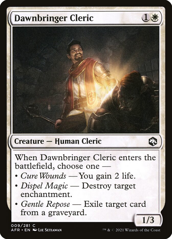 Dawnbringer Cleric front