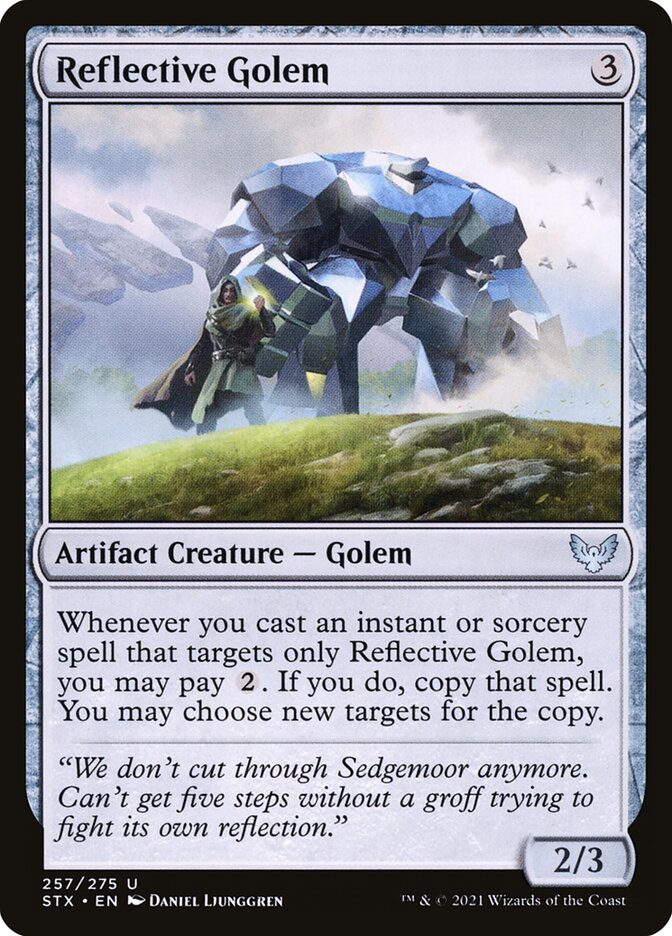 Reflective Golem front