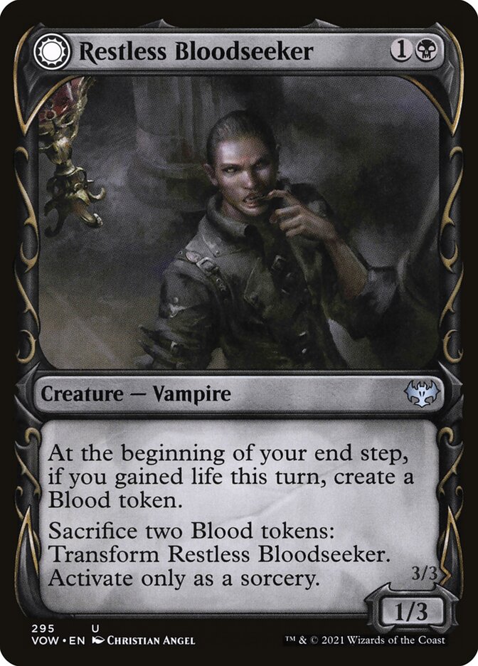 Restless Bloodseeker // Bloodsoaked Reveler front