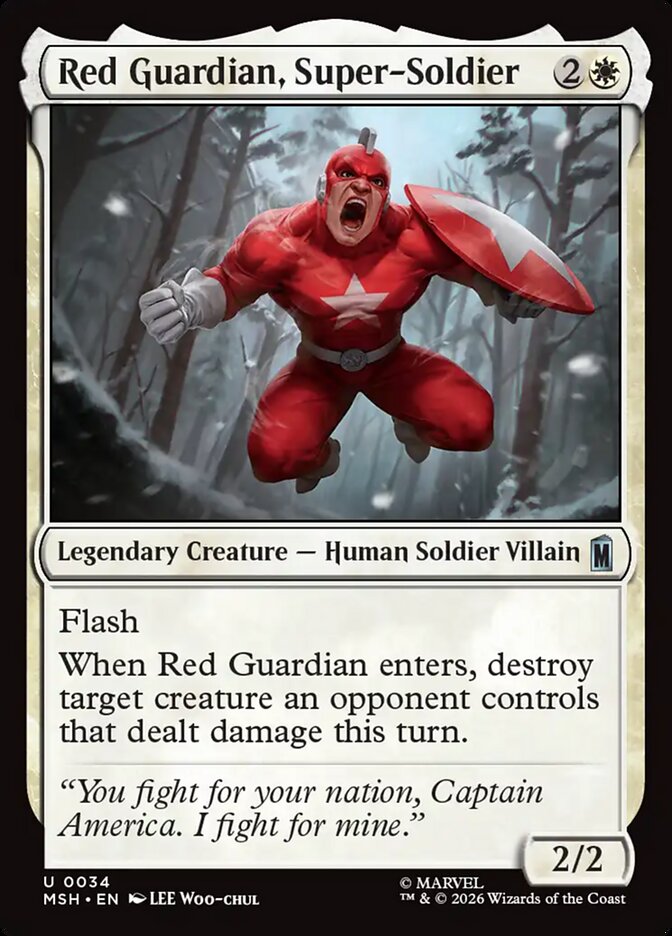 Red Guardian, Super-Soldier front
